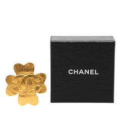 シャネル ココマーク ヴィンテージ クローバーモチーフ ブローチ ゴールド メッキ レディース CHANEL 【中古】