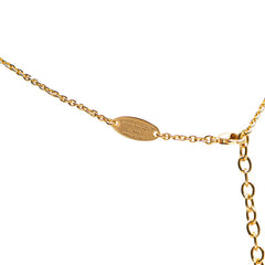 ルイ ヴィトン LV アイコニック チェーン ペンダントネックレス M00596 ゴールド メッキ ラインストーン レディース LOUIS VUITTON 【中古】