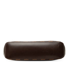 ルイ ヴィトン ダミエ トロター 斜め掛け ショルダーバッグ N48049 ブラウン PVC レザー レディース LOUIS VUITTON 【中古】