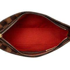 ルイ ヴィトン ダミエ トロター 斜め掛け ショルダーバッグ N48049 ブラウン PVC レザー レディース LOUIS VUITTON 【中古】