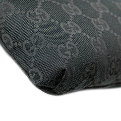 グッチ GGキャンバス ウエストバッグ ボディバッグ 180691 ブラック キャンバス レザー レディース GUCCI 【中古】