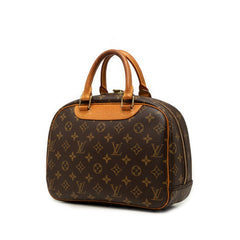 ルイ ヴィトン モノグラム トゥルーヴィル ハンドバッグ M42228 ブラウン PVC レザー レディース LOUIS VUITTON 【中古】