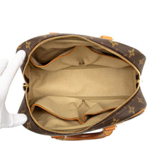 ルイ ヴィトン モノグラム トゥルーヴィル ハンドバッグ M42228 ブラウン PVC レザー レディース LOUIS VUITTON 【中古】