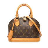 ルイ ヴィトン モノグラム アルマBB ショルダーバッグ ハンドバッグ 2WAY M46990 ブラウン PVC レザー レディース LOUIS VUITTON 中古