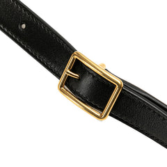 セリーヌ スモール ブザス 16 セーズ ショルダーバッグ ブラック レザー レディース CELINE 【中古】