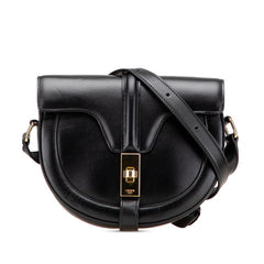 セリーヌ スモール ブザス 16 セーズ ショルダーバッグ ブラック レザー レディース CELINE 【中古】
