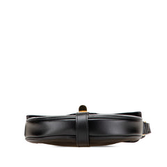 セリーヌ スモール ブザス 16 セーズ ショルダーバッグ ブラック レザー レディース CELINE 【中古】