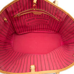 ルイ ヴィトン モノグラム ベイ ネヴァーフルMM トートバッグ M41991 ブラウン ピンク PVC レザー レディース LOUIS VUITTON 【中古】