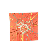 エルメス カレ90 Figure Artistique フィギュア アーティスティック スカーフ オレンジ シルク レディース HERMES 【中古】