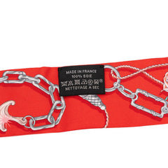 エルメス ツイリー C'EST LA FETE セ・ラ・フェット スカーフ ピンク系 シルク レディース HERMES 【中古】