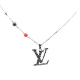 ルイ ヴィトン ×草間彌生 LV インフィニティ ドット ネックレス M01089 シルバー マルチカラー メタル エナメル レディース LOUIS VUITTON 【中古】