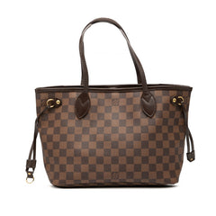 ルイ ヴィトン ダミエ ネヴァーフルPM ハンドバッグ トートバッグ N51109 ブラウン PVC レザー レディース LOUIS VUITTON 【中古】