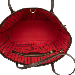 ルイ ヴィトン ダミエ ネヴァーフルPM ハンドバッグ トートバッグ N51109 ブラウン PVC レザー レディース LOUIS VUITTON 【中古】