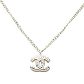シャネル ココマーク チェーン ペンダント ネックレス 05V刻印 シルバー メタル レディース CHANEL 中古