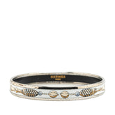 エルメス エマイユ バングル シルバー ホワイト マルチカラー メタル レディース HERMES 【中古】