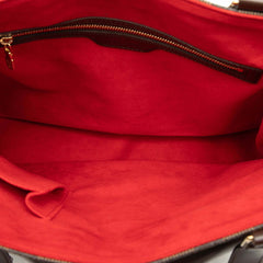 ルイ ヴィトン ダミエ ユゼス ハンドバッグ トートバッグ N51128 ブラウン PVC レザー レディース LOUIS VUITTON 【中古】