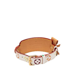 ルイ ヴィトン モノグラム マルチカラー ブラスレ ポルト アドレス ブレスレット M92594 ホワイト PVC レザー レディース LOUIS VUITTON 【中古】