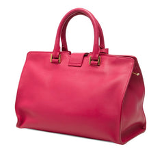 サンローラン プチカバス ハンドバッグ ショルダーバッグ 2WAY 311210 ピンク系 レザー レディース SAINT LAURENT 【中古】