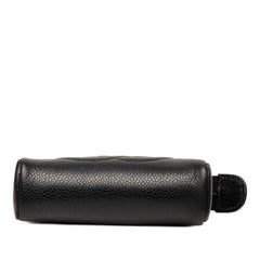 シャネル ココマーク ポーチ ブラック キャビアスキン レディース CHANEL 【中古】