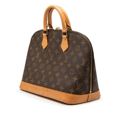 ルイ ヴィトン モノグラム アルマPM 旧型 ハンドバッグ M51130 ブラウン PVC レザー レディース LOUIS VUITTON 【中古】