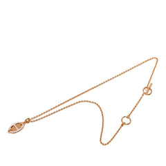 エルメス ミニマイヨンPM ネックレス ゴールド ピンク メッキ レディース HERMES 【中古】