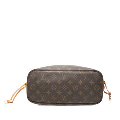 ルイ ヴィトン モノグラム ネヴァーフルPM ハンドバッグ トートバッグ M40155 ブラウン PVC レザー レディース LOUIS VUITTON 【中古】
