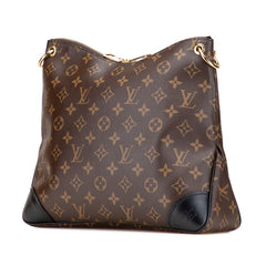 ルイ ヴィトン モノグラム オデオンNM MM 斜め掛け ショルダーバッグ M45352 ブラウン ブラック ノワール PVC レザー レディース LOUIS VUITTON 【中古】