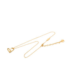 ルイ ヴィトン コリエ ハート フォーリンラブ チェーン ペンダント ネックレス M00465 ゴールド メッキ レディース LOUIS VUITTON 【中古】