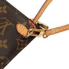 ルイ ヴィトン モノグラム ネヴァーフルMM 付属ポーチ ポーチ M40995 ブラウン PVC レディース LOUIS VUITTON 【中古】