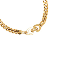 ディオール CDロゴ ブレスレット ゴールド メッキ ラインストーン レディース Dior 中古
