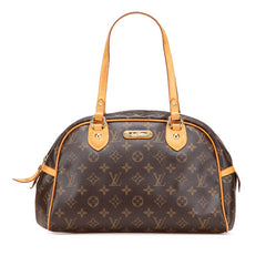 ルイ ヴィトン モノグラム モントルグイユPM ハンドバッグ ショルダーバッグ M95565 ブラウン PVC レザー レディース LOUIS VUITTON 【中古】