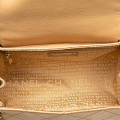 シャネル シャネル 2.55 チェーン ショルダーバッグ ハンドバッグ ベージュ ラムスキン レディース CHANEL 【中古】