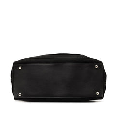 サルヴァトーレフェラガモ ハンドバッグ AU-21 5358 ブラック キャンバス レザー レディース Salvatore Ferragamo 【中古】