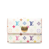 ルイ ヴィトン モノグラム マルチカラー ポルトモネ コージー コインケース M60006 ブロン ホワイト PVC レディース LOUIS VUITTON 【中古】