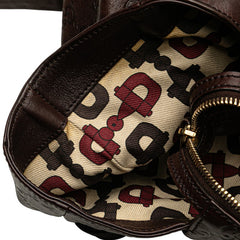 グッチ グッチシマ ヒステリア ハンドバッグ トートバッグ 197022 ブラウン レザー レディース GUCCI 【中古】