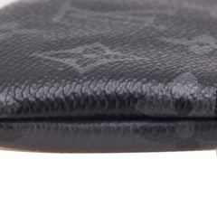 ルイ ヴィトン モノグラム エクリプス ポシェット クレ リバース コインケース 小銭入れ M80905 グレー PVC レザー レディース LOUIS VUITTON 【中古】