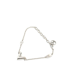 ルイ ヴィトン ブラスレ エセンシャル V ブレスレット M63198 シルバー メタル レディース LOUIS VUITTON 【中古】