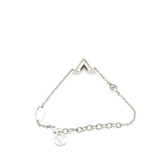 ルイ ヴィトン ブラスレ エセンシャル V ブレスレット M63198 シルバー メタル レディース LOUIS VUITTON 【中古】