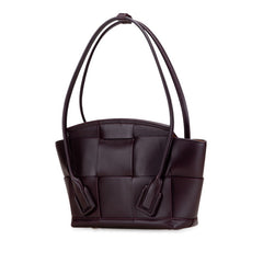 ボッテガヴェネタ マキシイントレチャート スモール ザ アルコ トートバッグ パープル レザー レディース BOTTEGAVENETA 【中古】