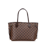 ルイ ヴィトン ダミエ ネヴァーフルPM ハンドバッグ トートバッグ N51109 ブラウン PVC レザー レディース LOUIS VUITTON 【中古】