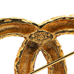 シャネル ヴィンテージ ココマーク ヨウガン 溶岩 ブローチ ゴールド メッキ レディース CHANEL 【中古】