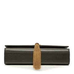 サンローラン YSL タッセル ケイト ミディアム チェーンショルダーバッグ 354119 カーキ レザー レディース SAINT LAURENT 【中古】