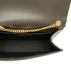 サンローラン YSL タッセル ケイト ミディアム チェーンショルダーバッグ 354119 カーキ レザー レディース SAINT LAURENT 【中古】