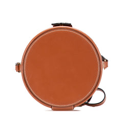 セリーヌ トリオンフ タンブール ミディアム ショルダーバッグ ブラウン PVC レザー レディース CELINE 【中古】