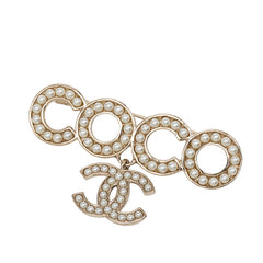 シャネル ココマーク COCO ブローチ B21P ゴールド メッキ フェイクパール レディース CHANEL 【中古】