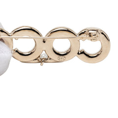 シャネル ココマーク COCO ブローチ B21P ゴールド メッキ フェイクパール レディース CHANEL 【中古】