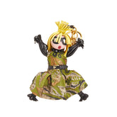 プラダ Jasmine Brocade トリックジャスミン キーリング チャーム 1TL171 グリーン マルチカラー レザー レディース PRADA 【中古】