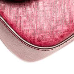 サルヴァトーレフェラガモ ガンチーニ チェーン ショルダーバッグ ピンク レッド レザー レディース Salvatore Ferragamo 【中古】