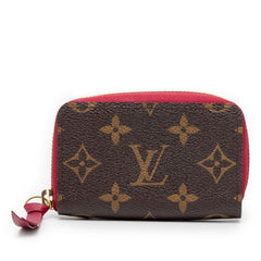 ルイ ヴィトン モノグラム ミュルティカルト カードケース M61299 ブラウン フューシャ PVC レザー レディース LOUIS VUITTON 中古