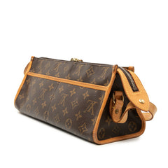 ルイ ヴィトン モノグラム ポパンクール ロン 斜め掛け ショルダーバッグ M40008 ブラウン PVC レザー レディース LOUIS VUITTON 【中古】